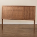 Baxton Studio Monroe Modern Transitional and Rustic Ash Walnut Finished Wood King Size Headboard - BSOMG9746-Ash Walnut-HB-King