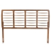 Baxton Studio Carolyn Mid-Century Modern Ash Walnut Finished Wood King Size Headboard - BSOMG9749-Ash Walnut-HB-King