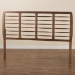Baxton Studio Carolyn Mid-Century Modern Ash Walnut Finished Wood King Size Headboard - BSOMG9749-Ash Walnut-HB-King