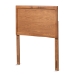 Baxton Studio Raya Mid-Century Modern Walnut Brown Finished Wood Twin Size Headboard