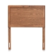 Baxton Studio Raya Mid-Century Modern Walnut Brown Finished Wood Twin Size Headboard - BSOMG97033-Ash Walnut-HB-Twin