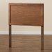 Baxton Studio Raya Mid-Century Modern Walnut Brown Finished Wood Twin Size Headboard - BSOMG97033-Ash Walnut-HB-Twin