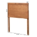 Baxton Studio Raya Mid-Century Modern Walnut Brown Finished Wood Twin Size Headboard - BSOMG97033-Ash Walnut-HB-Twin