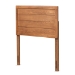 Baxton Studio Seren Mid-Century Modern Walnut Brown Finished Wood Twin Size Headboard