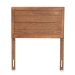 Baxton Studio Seren Mid-Century Modern Walnut Brown Finished Wood Twin Size Headboard - BSOMG97093-Ash Walnut-HB-Twin