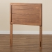 Baxton Studio Seren Mid-Century Modern Walnut Brown Finished Wood Twin Size Headboard - BSOMG97093-Ash Walnut-HB-Twin