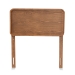 Baxton Studio Mailene Mid-Century Modern Walnut Brown Finished Wood Twin Size Headboard - BSOMG3000P-Ash Walnut-HB-Twin