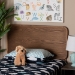 Baxton Studio Mailene Mid-Century Modern Walnut Brown Finished Wood Twin Size Headboard - BSOMG3000P-Ash Walnut-HB-Twin