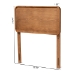 Baxton Studio Mailene Mid-Century Modern Walnut Brown Finished Wood Twin Size Headboard - BSOMG3000P-Ash Walnut-HB-Twin