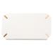 Baxton Studio Kassa Contemporary Glam and Luxe Brushed Gold Metal and White Finished Wood Coffee Table - BSOJY20A156-White/Gold-CT