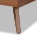 Baxton Studio Shiro Mid-Century Modern Ash Walnut Finished Wood Twin Size Platform Bed - BSOShiro-Ash Walnut-Twin