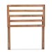 Baxton Studio Akemi Modern and Contemporary Ash Walnut Finished Wood Twin Size Headboard - BSOMG9729-Ash Walnut-HB-Twin