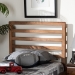 Baxton Studio Akemi Modern and Contemporary Ash Walnut Finished Wood Twin Size Headboard - BSOMG9729-Ash Walnut-HB-Twin