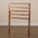 Baxton Studio Akemi Modern and Contemporary Ash Walnut Finished Wood Twin Size Headboard - BSOMG9729-Ash Walnut-HB-Twin