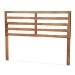 Baxton Studio Akemi Modern and Contemporary Ash Walnut Finished Wood Full Size Headboard