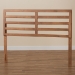 Baxton Studio Akemi Modern and Contemporary Ash Walnut Finished Wood Full Size Headboard - BSOMG9729-Ash Walnut-HB-Full