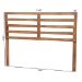 Baxton Studio Akemi Modern and Contemporary Ash Walnut Finished Wood Full Size Headboard - BSOMG9729-Ash Walnut-HB-Full