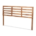 Baxton Studio Akemi Modern and Contemporary Ash Walnut Finished Wood King Size Headboard