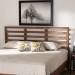 Baxton Studio Akemi Modern and Contemporary Ash Walnut Finished Wood King Size Headboard - BSOMG9729-Ash Walnut-HB-King