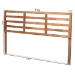 Baxton Studio Akemi Modern and Contemporary Ash Walnut Finished Wood King Size Headboard - BSOMG9729-Ash Walnut-HB-King