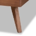 Baxton Studio Shiro Mid-Century Modern Ash Walnut Finished Wood King Size Platform Bed - BSOShiro-Ash Walnut-King