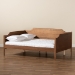 Baxton Studio Alya Classic Traditional Farmhouse Walnut Brown Finished Wood Full Size Daybed - BSOMG0016-1-Walnut-Daybed-Full