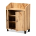 Baxton Studio Rossin Modern and Contemporary Oak Brown Finished Wood 2-Door Entryway Shoe Storage Cabinet with Top Shelf - BSOATSC1614-Wotan Oak-Shoe Cabinet