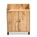 Baxton Studio Rossin Modern and Contemporary Oak Brown Finished Wood 2-Door Entryway Shoe Storage Cabinet with Top Shelf - BSOATSC1614-Wotan Oak-Shoe Cabinet