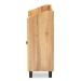 Baxton Studio Rossin Modern and Contemporary Oak Brown Finished Wood 2-Door Entryway Shoe Storage Cabinet with Top Shelf - BSOATSC1614-Wotan Oak-Shoe Cabinet