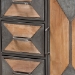 Baxton Studio Laurel Rustic Industrial Antique Grey Finished Metal and Whitewashed Oak Brown Finished Wood 3-Drawer Accent Storage Cabinet - BSOAM19136-Oak/Grey-Cabinet