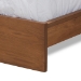Baxton Studio Sami Modern and Contemporary Light Grey Fabric Upholstered and Walnut Brown Finished Wood Queen Size Platform Storage Bed with Built-In Nightstands - BSOMG-0052-Light Grey/Ash Walnut-Queen