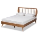 Baxton Studio Emiko Modern and Contemporary Walnut Brown Finished Wood Full Size Platform Bed
