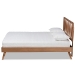 Baxton Studio Emiko Modern and Contemporary Walnut Brown Finished Wood Full Size Platform Bed - BSOEmiko-Ash Walnut-Full
