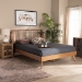 Baxton Studio Emiko Modern and Contemporary Walnut Brown Finished Wood Full Size Platform Bed - BSOEmiko-Ash Walnut-Full