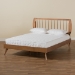 Baxton Studio Emiko Modern and Contemporary Walnut Brown Finished Wood Full Size Platform Bed - BSOEmiko-Ash Walnut-Full