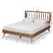 Baxton Studio Emiko Modern and Contemporary Walnut Brown Finished Wood Full Size Platform Bed - BSOEmiko-Ash Walnut-Full