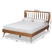 Baxton Studio Emiko Modern and Contemporary Walnut Brown Finished Wood Full Size Platform Bed - BSOEmiko-Ash Walnut-Full