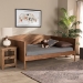 Baxton Studio Veles Mid-Century Modern Ash Walnut Finished Wood Full Size Daybed - BSOMG0016-Walnut-Daybed-Full