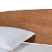 Baxton Studio Veles Mid-Century Modern Ash Walnut Finished Wood Full Size Daybed with Trundle - BSOMG0016-Ash Walnut-Full Daybed with Trundle