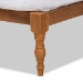 Baxton Studio Iseline Modern and Contemporary Walnut Brown Finished Wood Twin Size Platform Bed Frame - BSOMG0001-Ash Walnut-Twin