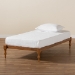 Baxton Studio Iseline Modern and Contemporary Walnut Brown Finished Wood Twin Size Platform Bed Frame - BSOMG0001-Ash Walnut-Twin