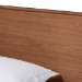 Baxton Studio Karine Mid-Century Modern Walnut Brown Finished Wood Twin Size Platform Bed - BSOMG0004-Ash Walnut-Twin