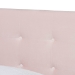 Baxton Studio Caprice Modern and Contemporary Glam Light Pink Velvet Fabric Upholstered Twin Size Panel Bed - BSOCF9210B-Light Pink Velvet-Twin