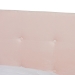 Baxton Studio Caprice Modern and Contemporary Glam Light Pink Velvet Fabric Upholstered Queen Size Panel Bed - BSOCF9210B-Light Pink Velvet-Queen