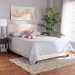 Baxton Studio Caprice Modern and Contemporary Glam Light Pink Velvet Fabric Upholstered Queen Size Panel Bed - BSOCF9210B-Light Pink Velvet-Queen