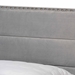 Baxton Studio Tamira Modern and Contemporary Glam Grey Velvet Fabric Upholstered Full Size Panel Bed - BSOCF9210E-Grey Velvet-Full