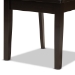 Baxton Studio Ani Modern and Contemporary Dark Brown Finished Wood 7-Piece Dining Set - BSOAni-Dark Brown-7PC Dining Set