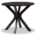 Baxton Studio Ela Modern and Contemporary Dark Brown Finished Wood 5-Piece Dining Set - BSOEla-Dark Brown-5PC Dining Set