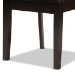 Baxton Studio Ela Modern and Contemporary Dark Brown Finished Wood 5-Piece Dining Set - BSOEla-Dark Brown-5PC Dining Set