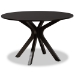 Baxton Studio Ela Modern and Contemporary Dark Brown Finished Wood 7-Piece Dining Set - BSOEla-Dark Brown-7PC Dining Set